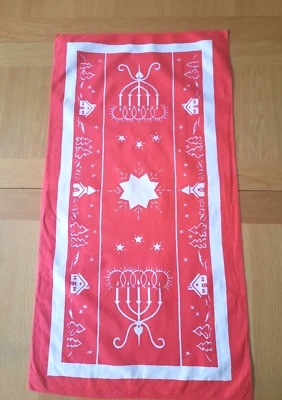 Scandinavian red Christmas table runner - Image 1 of 4