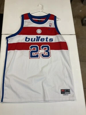 Vintage NBA SWINGMAN MICHAEL JORDAN 23 WASHINGTON BULLETS JERSEY XL AUTHENTIC - Image 1 of 4