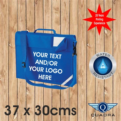 BAGBASE JUNIOR BUCH TASCHE einfach oder personalisiert ~ Kinderschule, Akademie, 5 x Farben