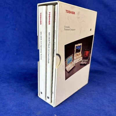 TOSHIBA T1200XE, User Manual, MS-DOS 4.0 OS, MS-DOS SHELL 1.0 Manuals - Image 1 of 3