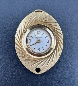Working Vintage Caravelle Pendant Necklace Watch Women’s Gold Tone Mechanical N1 - Picture 1 of 8