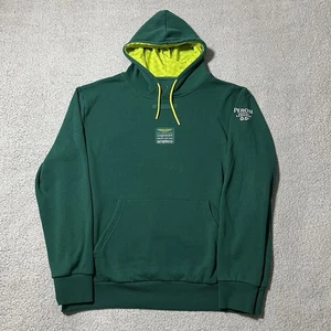 Aston Martin Formula 1 Team Hoodie Mens L Sweatshirt Pullover Pelmark Aramco - Picture 1 of 13