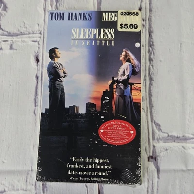 Sleepless In Seattle VHS SEALED Watermarks Columbia Tristar Tom Hanks Meg Ryan - Image 1 of 4