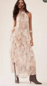 New 3x Halter Sheer Printed Maxi DressMaeve by Anthropologie - Bild 1 von 7