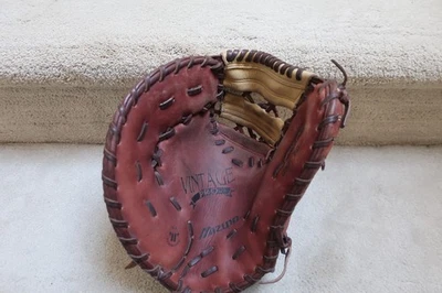 Guante de primera base Mizuno usado vintage Pro GXF 50 LHT 13" EE. UU. cuero de dirección Foto 1 de 4