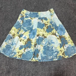 Talbots Rock Damen 6 blau Blumen Baumwolle Reißverschluss Freizeit - Bild 1 von 12