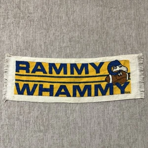 "Toalla de colección 1979 Los Angeles Rams Super Bowl XIV Rammy Whammy 8"" X 24""" - Imagen 1 de 6
