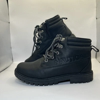 Nautica Youth Work Boot High Top Black Size 2 STORE MODEL - Image 1 of 4