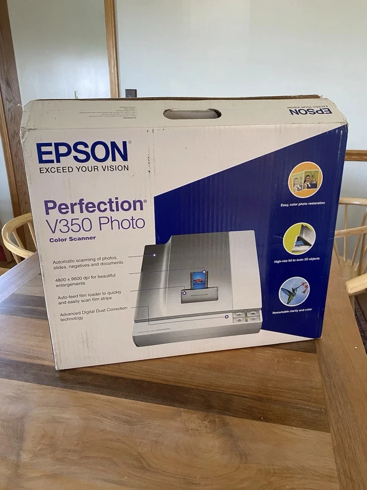 New Open Box Epson V350 Perfection Photo Negative Slide Document Flatbed Scanner - Image 1 of 1
