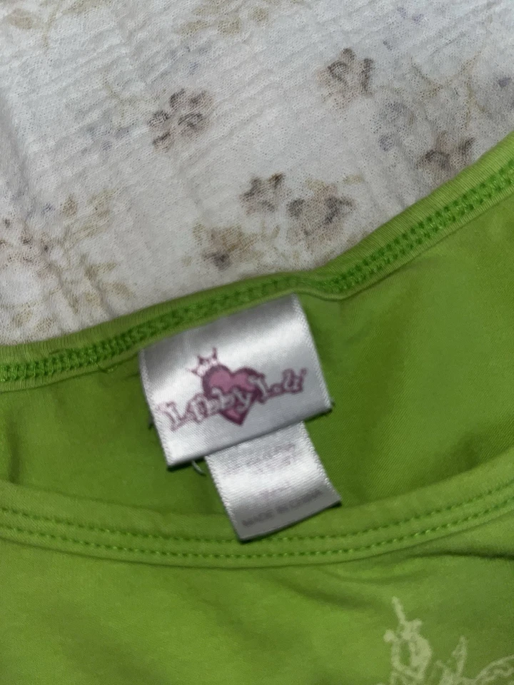 Niños - Verde - Camisa Libby Lu - De Colección Años 2000 Rara Foto 1 de 4