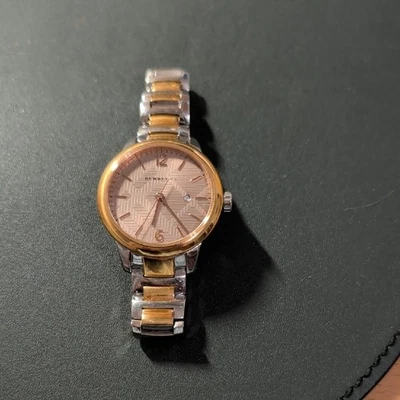 Two-Tone Watch with Patterned Dial Burberry - Image 1 of 2