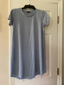 Vestido Camiseta Algodón On Para Mujer XS Azul Claro Manga Corta Informal - Imagen 1 de 7
