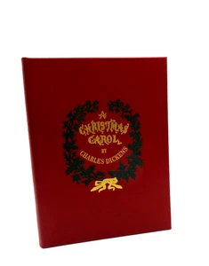 A Christmas Carol by Charles Dickens Leather Hardcover NEW - Picture 1 of 9