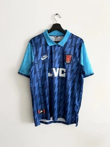 Arsenal 1994-95 Vintage Away Football Shirt Nike Soccer Jersey JVC size L - Picture 1 of 6