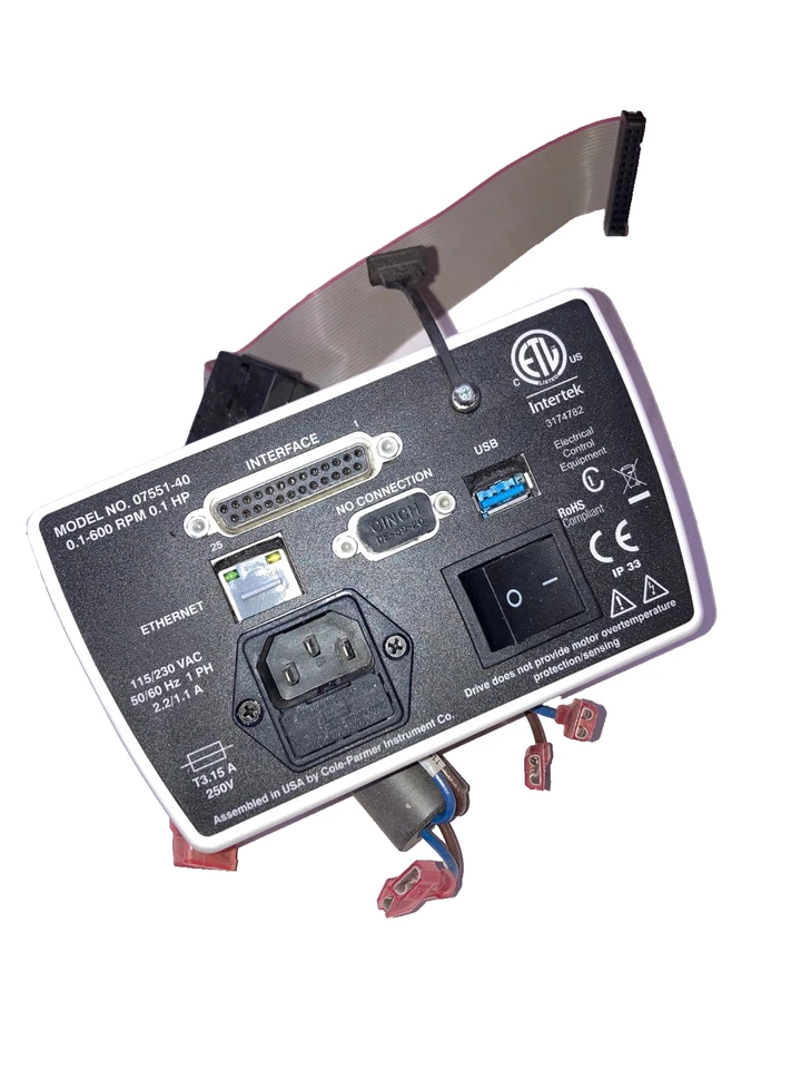 Fuente de alimentación de repuesto y panel trasero para MasterFlex L/S 7551-40 Foto 1 de 2