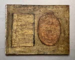Abstraction, oil on canvas countersigned Gruot and dated 1958, painting, painting - Picture 1 of 8