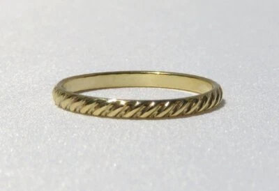 Anillo patrón, anillo de oro grueso, anillo de oro, anillo lleno de oro de 14k, anillo apilable de oro Foto 1 de 4