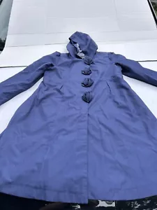 Rothschild Hood Liner Rosettes con impermeabile Gingham taglia 16 blu navy. - Foto 1 di 10