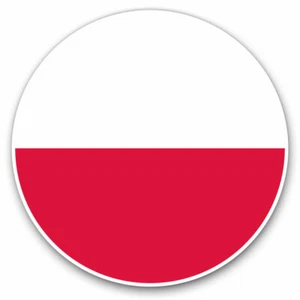 2 x Vinyl Stickers 25cm - Poland Flag Cool Gift #9085 - Afbeelding 1 van 9