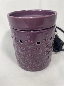 Scentsy Wax Warmer Glazed Eggplant Color Electric ~5” Tall ~4” Wide - Picture 1 of 7