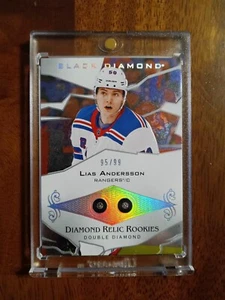 2018-19 Black Diamond Hockey Lias Andersson Double Diamond Rookie Relic 95/99 - Bild 1 von 2