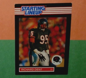 1989 RICHARD DENT Chicago Bears Kenner Starting Lineup card - Picture 1 of 2