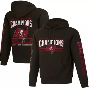 Felpa con cappuccio Tampa Bay Buccaneers grigio erica 2 volte Super Bowl Champions - Foto 1 di 3