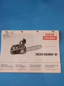 Vintage Sachs Dolmar muscle chainsaw. 101  manual - Picture 1 of 1