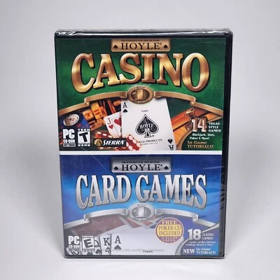 HOYLE Casino & HOYLE Card Games PC Games CD-Rom Rated T for Teen 2 in 1 Game New - Image 1 of 4