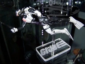 Soporte de exhibición de acrílico para GI Joe 3.75" figuras de buceo traje de neopreno torpedo - Imagen 1 de 7