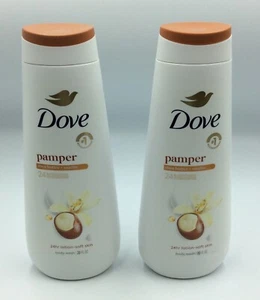 Dove Pamper Shea Butter & Vanilla, 24HR Renewing Body Wash, 20 Oz (2PK) - Picture 1 of 4