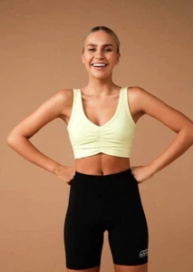 Lorna Jane Kimmy Sports Bra in Lime Cordial in Size M - Picture 1 of 6