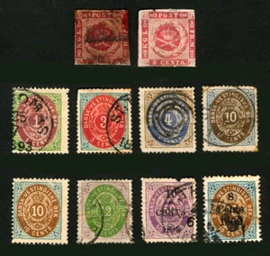 Danish West Indies #1/#28 1856-1902 Small Lot of Early Numerals - Picture 1 of 1