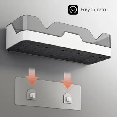 1Pcs Bathroom Shower Caddy Shelf Organiser No Drill Wall Mounted Shower Shelves - Image 1 of 4