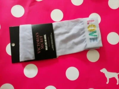 Lindo Victoria's Secret Púrpura Rosa Albaricoque LOGO Mujeres Talla Única CONJUNTO DE DOS Calcetines Foto 1 de 4