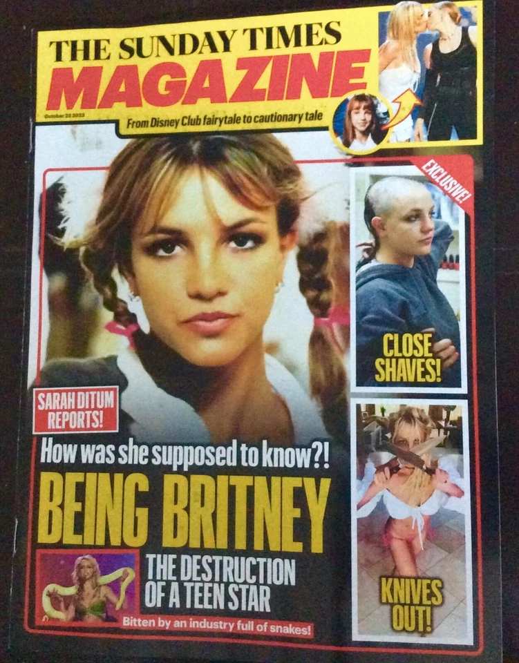 The Sunday Times Magazine 22nd October 2023 The Britney Spears - Image 1 of 1