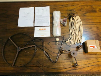 Kenroy Home 93133GBRZ Regas 3-Light Wood Bead / Golden Bronze Chandelier NEW! - Image 1 of 4