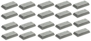 Lego 20x Lingote Plano Plata, Barra (99563) ¡¡NUEVO!!! - Imagen 1 de 1