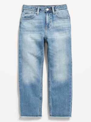 NWT*Old Navy Girls High-Waisted Slouchy Straight Medium Wash Jeans**Size: 16 - Image 1 of 2