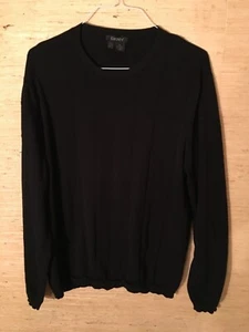 Men's DKNY Black Pull Over Crew Neck Sweater Size XL - Picture 1 of 5
