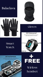 Deal of the day Balaclava & Winter gloves & waterproof smart watch+ Free headset - Picture 1 of 5