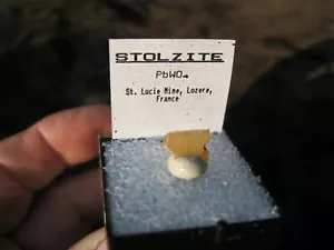 Cristal ORGULLO, mineral 10 x 9 x 2 mm. de la mina de Santa Lucía, Lozere, Francia - Imagen 1 de 4