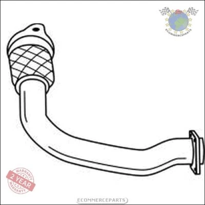 Tuyau d'échappement Sigam Avant pour RENAULT SCENIC MEGANE D njr - Photo 1/3