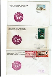 APOLLO 13 Space April 1970 Tracking Stations 5 Covers: ANTIGUA !! - Picture 1 of 3