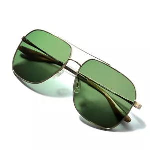 BARTON PERREIRA AERONAUT GOL/BTG Sunglasses 60□15-145 Gold/Green Japan NEW - Picture 1 of 10