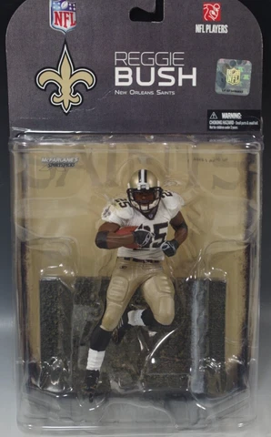 McFARLANE REGGIE BUSH NEW ORLEANS SAINTS SPORTSPICKS FIGURE FOOTBALL MIB VARIANT Cover