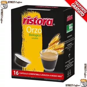 256 CAPSULE RISTORA ORZO BIOLOGICO COMPATIBILI LAVAZZA A MODO MIO* - Foto 1 di 12