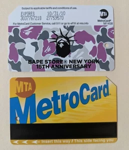 BAPE NYC MetroCard Never Used-Expired, Mint Condition - Picture 1 of 1