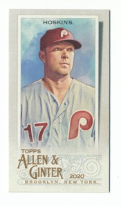RHYS HOSKINS 2020 TOPPS ALLEN & GINTER A&G BACK MINI #9