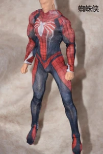 Body ajustado elástico Spider-Man 1:12 ropa para figura de acción masculina de 6" cuerpo - Imagen 1 de 7